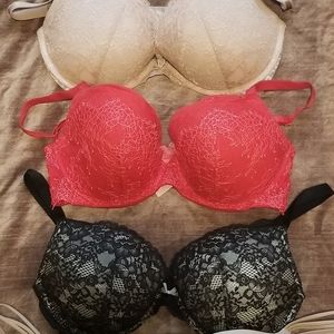 Valentine's Day Lace Bra Set Of 3 - 36 DD